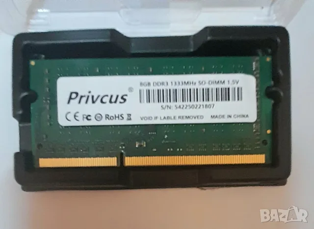 Рам памет за лаптоп DDR 3 - 8 GB - 1333 MHz , снимка 5 - RAM памет - 55637106