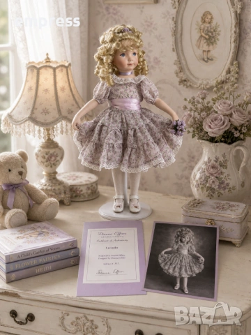 Порцеланова кукла Dianna Effner Lavender , снимка 4 - Колекции - 54385443