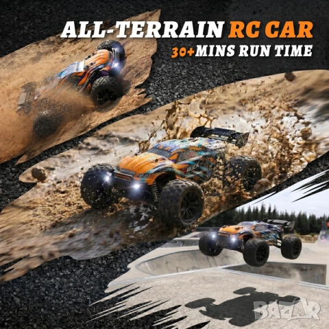БЪРЗА RC car радиоуправляема количка 4x4 40 км ч 2 батерии - бъги или камион - НОВИ, снимка 11 - Електрически играчки - 54479612