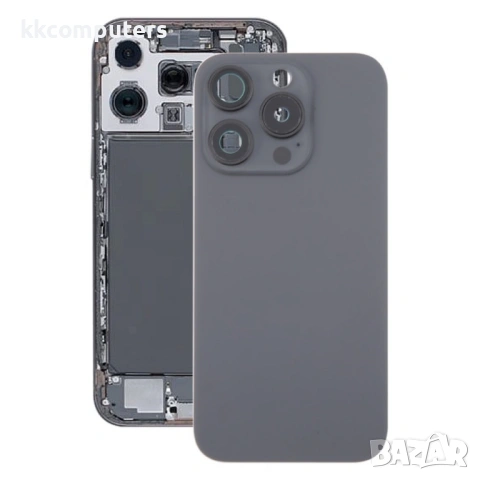 Оригинален Стъклен Заден Капак за iPhone 16 Pro Max с Рамка за Камерата и MagSafe Магнит – 4 цвята