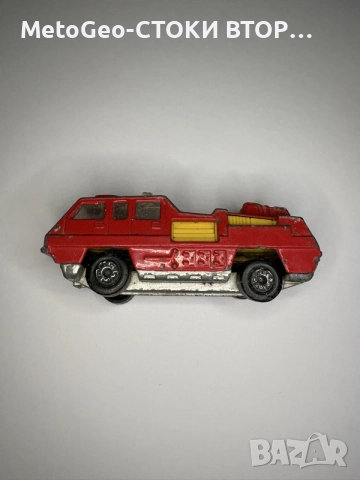 Колекционерска количка Matchbox Superfast No.22 Blaze Buster – Made in Bulgaria българия,мачбокс, снимка 3 - Колекции - 55525924