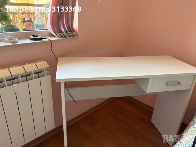 Бюро в бял цвят, снимка 3 - Бюра - 54573130