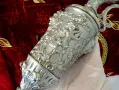 Италианска калаена ваза,кана,свещник,бокал,шедьовър. , снимка 13