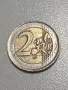 2 евро рядка монета Нидерландия 2001, снимка 2