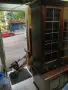 Стилен дървен шкаф с витрина , снимка 2