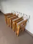 Градински сгъваеми дървени столове 5бр , снимка 17