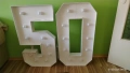 Продавам Обемни светещи цифри за 50 годишнина , снимка 2