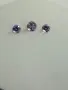 Лот естествени аметисти 3.40 ct – 3 броя, кръгъл брилянтен шлиф, отличен блясък, снимка 4