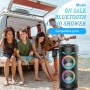 Мощна Преносима Bluetooth Тонколона ZQS4239S с LED Светлини, FM Радио и Караоке Микрофон, снимка 16