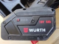 Акомулаторен Ъглошлайф WURTH AWS 18 -125P, снимка 6