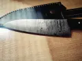Ножка и нож от дамаска стомана ръчна изработка , снимка 8