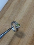 Дамски сребърен пръстен със злато и изумруд Cristofle jewellery , снимка 5