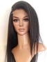 Черна перука от микс естествен косъм и примеси 70 см с Lace 4×4, снимка 11