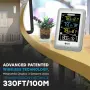 Метеорологична станция с 3 безжични сензора UNNI 582CS- цветна, снимка 5