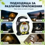 Преносима акумулаторна къмпинг соларна лампа осветление LED фенер USB зареждане за риболов палатка, снимка 6