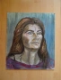 МАРИЯ ЙОВАНОВИЧ картина Портрет масло #3, снимка 3