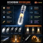 Акумулаторен прожектор и къмпинг лампа YEMAO 2в1 с Power Bank и USB-C, снимка 2