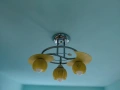 Тройна лампа абажур за таван, снимка 1