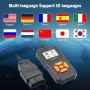 V318 OBD2 автомобилен скенер, поддръжка на 10 езика и 9 протокола, OBDII автомобилен диагностичен ин, снимка 3
