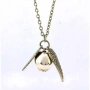 Колие Harry Potter Golden Snitch Quidditch с ангелски крила – Цинкова сплав, 50 см – Идеалният 10217, снимка 3