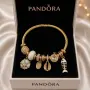 Дамски позлатени гривни Pandora 💎, снимка 1