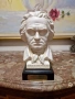 Рядък антикварен немски порцеланов бюст на Бетовен- Goebel , снимка 1