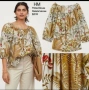 H&M Ефирна дамска риза с тропически мотиви, снимка 1