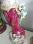 Meissen фигура 36см-1,4кг/еротика/Майсен порцеланова статуетка на момиче с цветя и шал, снимка 11