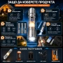Акумулаторен прожектор и къмпинг лампа YEMAO 2в1 с Power Bank и USB-C, снимка 4