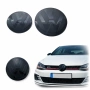 Черни емблеми за VW Golf 7,7.5 GTI / R – предна и задна (стъклен ефект), снимка 1