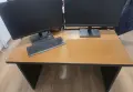 Компактно и стабилно офис бюро / работен плот (двуцветно), снимка 1