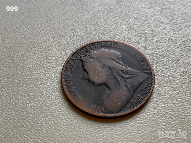 1 пени 1872, 1874, 1889, 1890, 1891, 1893  Великобритания, снимка 15 - Нумизматика и бонистика - 52130202