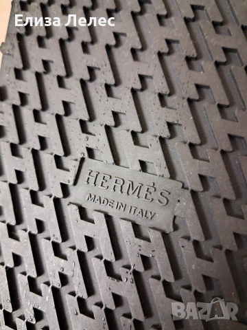 Hermes чехли от естествена кожа 41 номер , снимка 8 - Чехли - 51080610