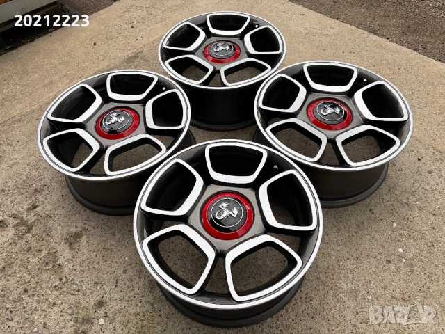 4 броя алуминиеви джанти за Fiat 500 Abarth 17, снимка 8 - Гуми и джанти - 54886477