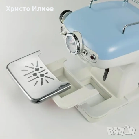 Ретро Еспресо кафемашина с ръкохватка Ariete Espresso Vintage 1389 Винтидж Синя, снимка 8 - Кафемашини - 54996223
