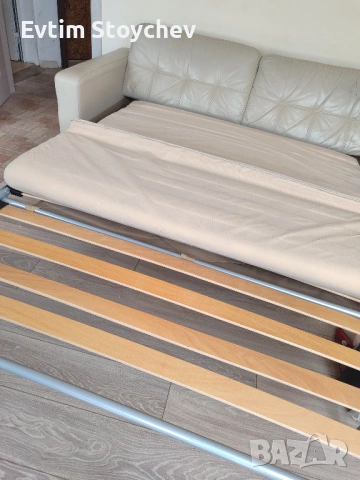 Кожен диван, снимка 2 - Дивани и мека мебел - 54237328