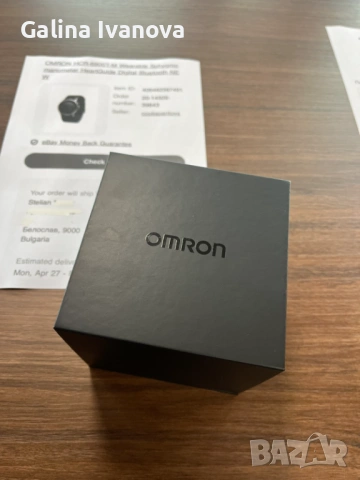 Смарт часовник ОМРОН за измерване на кръвно налягане – OMRON HCR-6900T-M HeartGuide Digital Bluetoot, снимка 7 - Друга електроника - 54707268