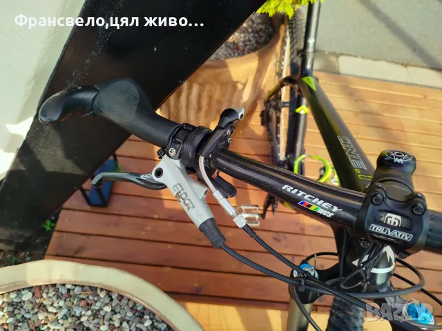 29 цола карбон велосипед колело 2 по 11 скорости електронни Shimano xtr със зарядно , снимка 3 - Велосипеди - 55418878