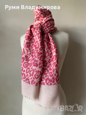 Бял шал от 100 % памук, R essential, снимка 5 - Шалове - 54262798