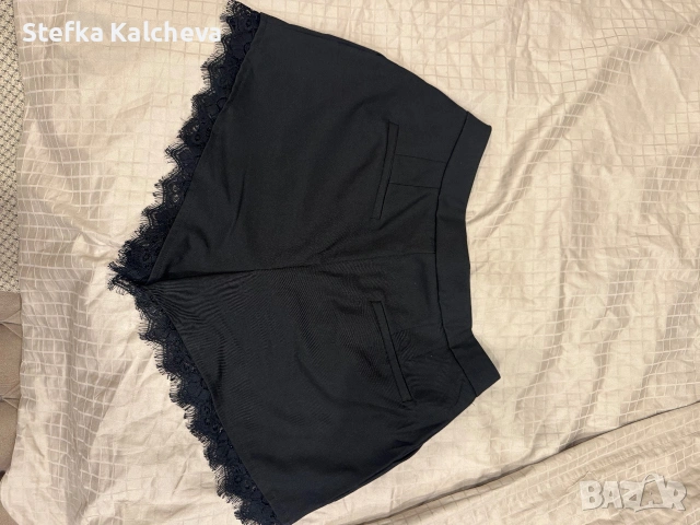 Сет дамски  къси панталонки и късо сако  с дантела, снимка 6 - Къси панталони и бермуди - 55129904