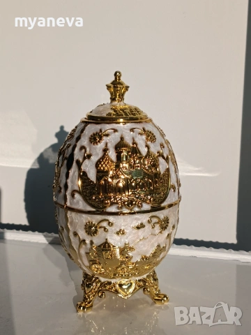 Елегантни , автоматични поставки за клечки за зъби в стил яйце на Фаберже, снимка 9 - Декорация за дома - 54208388