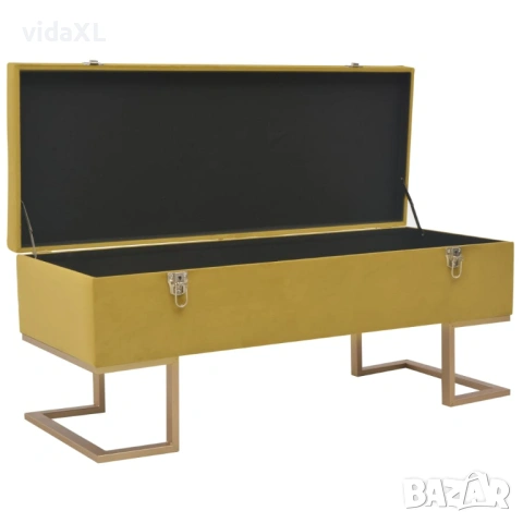 vidaXL Пейка с отделение за съхранение, 105 см,(SKU:247571), снимка 2 - Градински мебели, декорация  - 54943356
