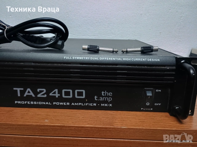 Мощно качествено стъпало T amp TA 2400. 3300W траф. , снимка 5 - Ресийвъри, усилватели, смесителни пултове - 55246489