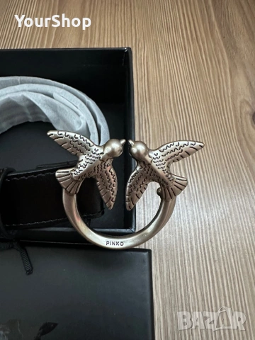 Чисто нов колан Pinko в черен цвят, снимка 4 - Колани - 54059318