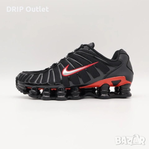 !НОВИ! Nike Shox TL | Black/Red | + КУТИЯ, снимка 2 - Маратонки - 54574486