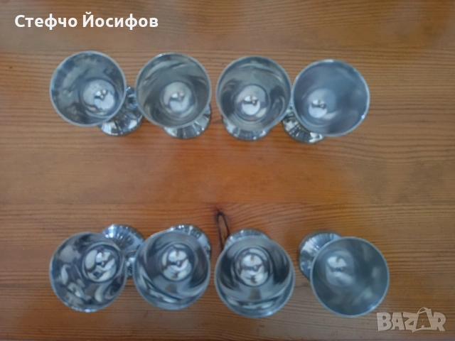 Чашки от алпака , снимка 3 - Антикварни и старинни предмети - 54617565