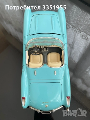 Chevrolet Curvette 1957 1/18 Burago, снимка 5 - Колекции - 54400076