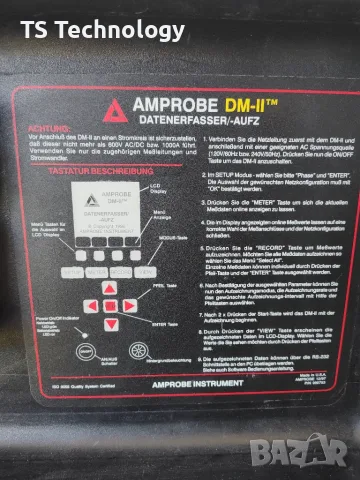 Професионален трифазен мрежов анализатор Amprobe DM-II – Пълен комплект, снимка 7 - Други машини и части - 55298192