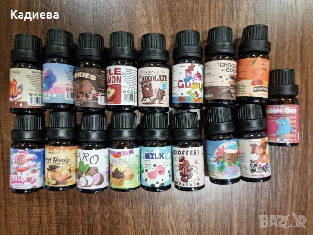 17 нови ароматни масла Embracex (10ml) - сладки и десертни аромати, снимка 3 - Ароматизатори - 55135126