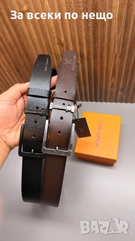 Louis Vuitton Унисекс Колан Естествена Кожа С кутия🎁Дамски Колан🔝Мъжки Колан Код SK1465, снимка 2 - Колани - 54457082